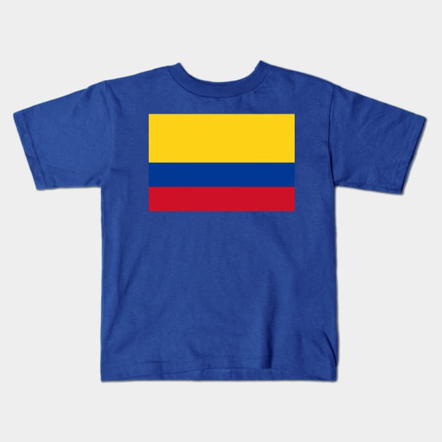 Flag of Colombia Kids T-Shirt by gold package